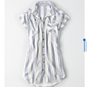 American Eagle Short Sleeve Shirt Dress